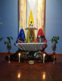 altar en el centro budista